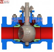 O型球閥內(nèi)部結(jié)構(gòu)示意圖