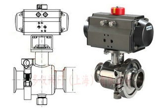 氣動卡箍球閥結(jié)構圖