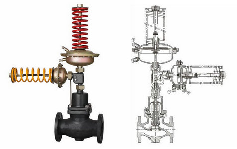 自力式壓力、壓差組合閥結(jié)構(gòu)圖